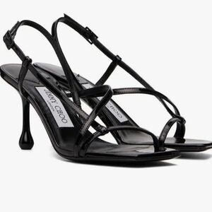 Jimmy Choo Black Strappy Heels